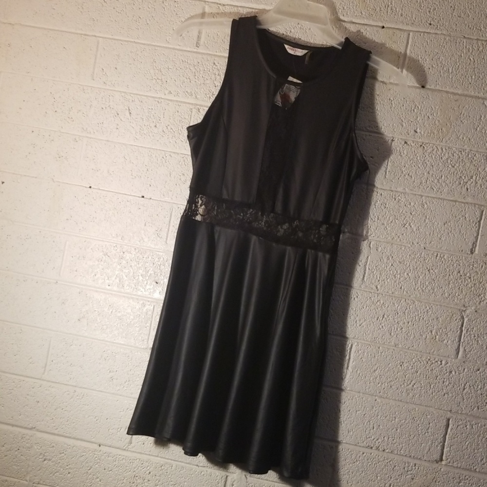 Lace silky dress